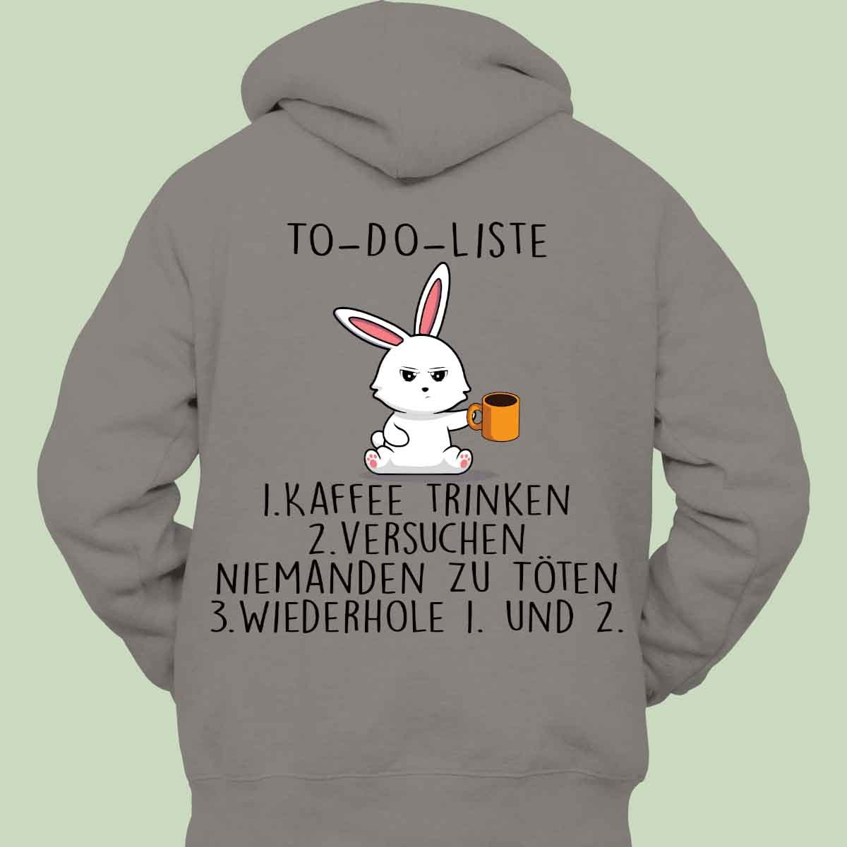 Kitchen Rabbit Hoodie Back Print