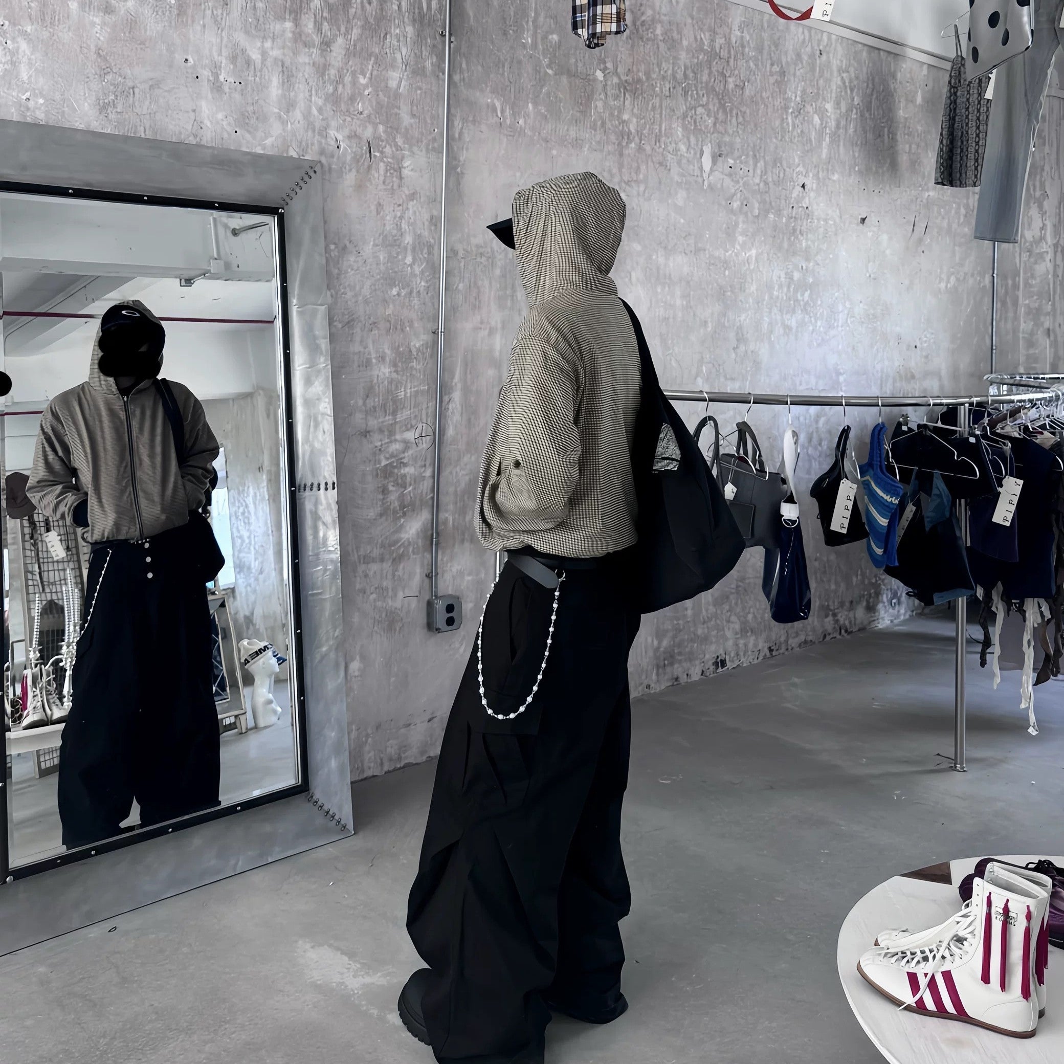 Alloy Handmade Phants Zipper Unisex