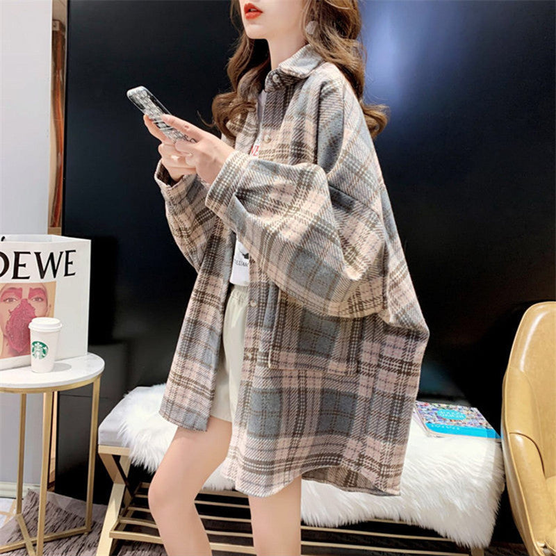 Loose Versatile Long Sleeve Shirt Autumn And Winter Leisure Coat