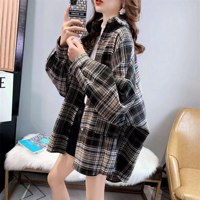 Loose Versatile Long Sleeve Shirt Autumn And Winter Leisure Coat
