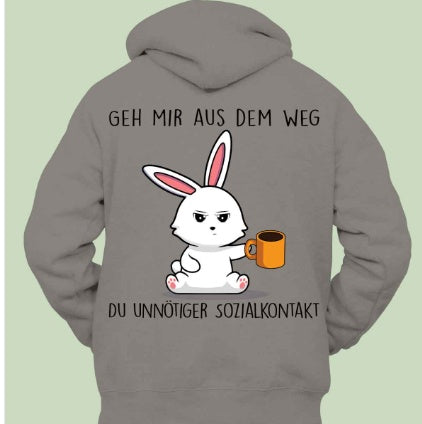 Kitchen Rabbit Hoodie Back Print