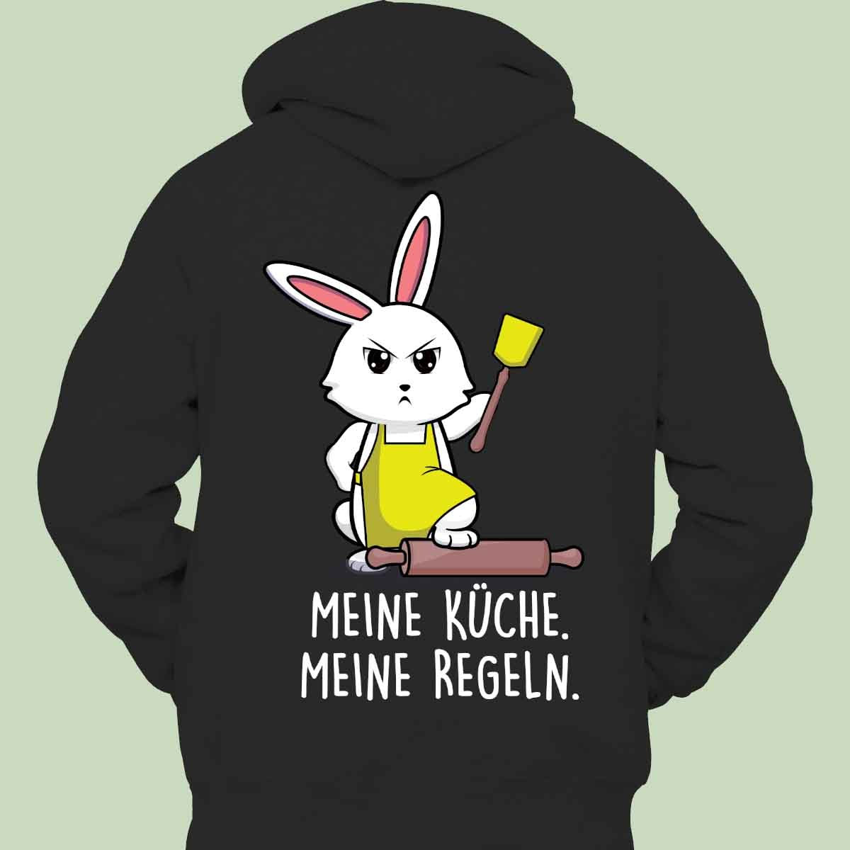 Kitchen Rabbit Hoodie Back Print